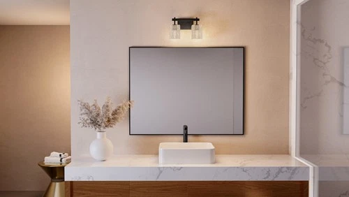 Quoizel BTH8613 Brenthouse 2 Light 14"W Vanity Light - Black - Picture 3 of 12