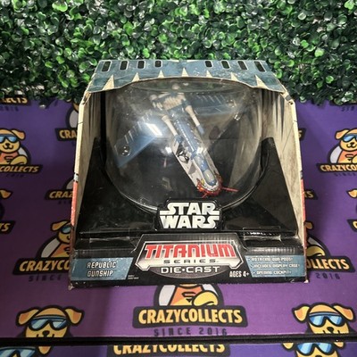 STAR WARS Titanium Series Diecast - Republic Gunship Tiger Shark