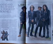 Hollywood Vampires Interview Cooper Johny Depp Live Album Newspap Clipping 2026 