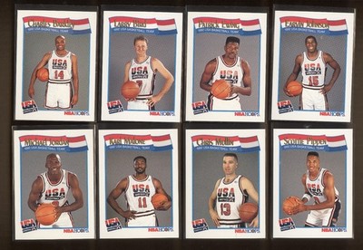 1991 Hoops Dream Team 15 card set nm-mt  Jordan Bird Magic Barkley & Gold card