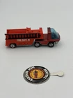 Vintage 1969 Hot Wheels Redline Heavy Weights HK Fire Engine With Pin Excellent