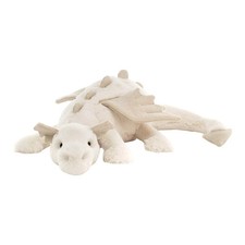 Jelly cat White Snow Dragon - RARE - NWT - Stunning Cute Toys Medium Plush Toy
