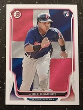 2014 BOWMAN STATE AND HOMETOWN #176 JOSE RAMIREZ ROOKIE CARD RC. rookie card picture