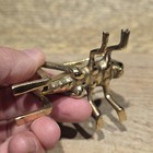 3" Vintage Style Solid Brass Fireplace Good Luck Hearth Cricket — photo 6