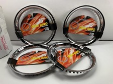 4 NEW 15" CHROME PLATED Steel Wheel Trim Rings Beauty Rims - SET OF 4 PCS 48889