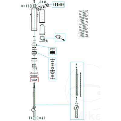 Führung Anschlaggummi von KYB (Kayaba)   Hochwertiges Originalteil für: Yamaha Y