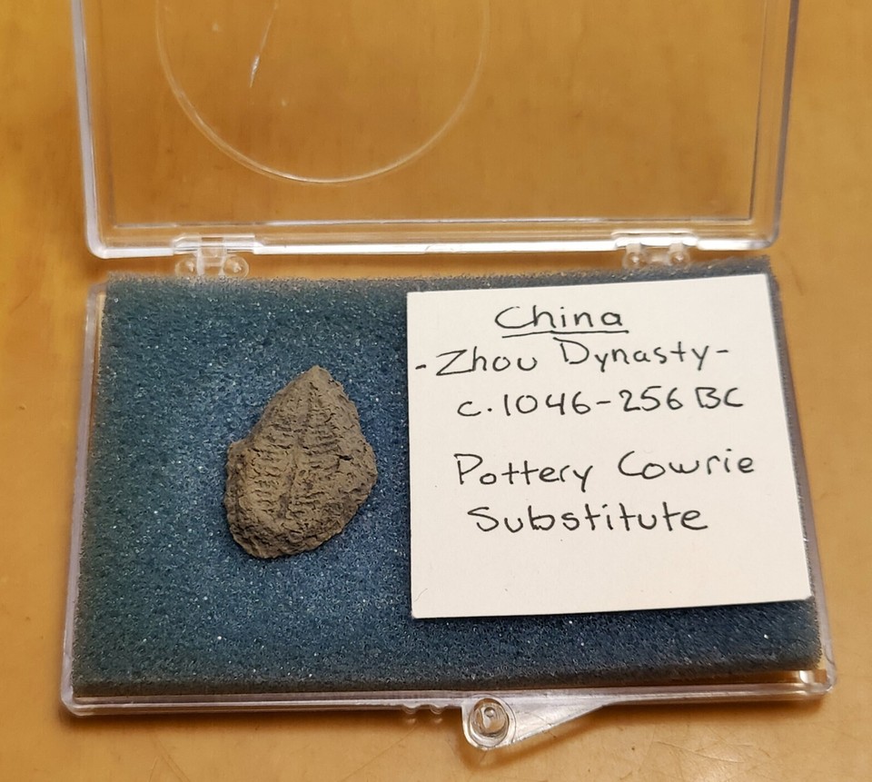 Ancient China Chinese Zhou Dynasty Pottery Cowrie Substitute Coin 1046