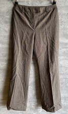 Vintage 346 Brooks Brothers Stretch Brown Plaid Wool Blend Tweed Trousers Size 8