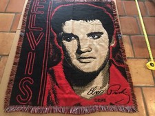Elvis Presley Throw 54 x 44 Blanket Made in USA Northwest King Vintage USA