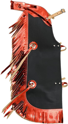 Pro Rodeo Bull Riding Chaps Faux Leather Youth Green Olive Green Base ...