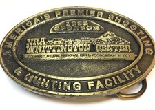NRA Whittington Center America's Premium Shooting Hunting Facility Belt Buckle