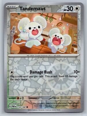 Pokemon - Tandemaus - 153/182 - Reverse Holo - Paradox Rift  - NM/M