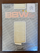 Vintage Big Beautiful Woman Day Sheer Pantyhose Eggshell Size 2X