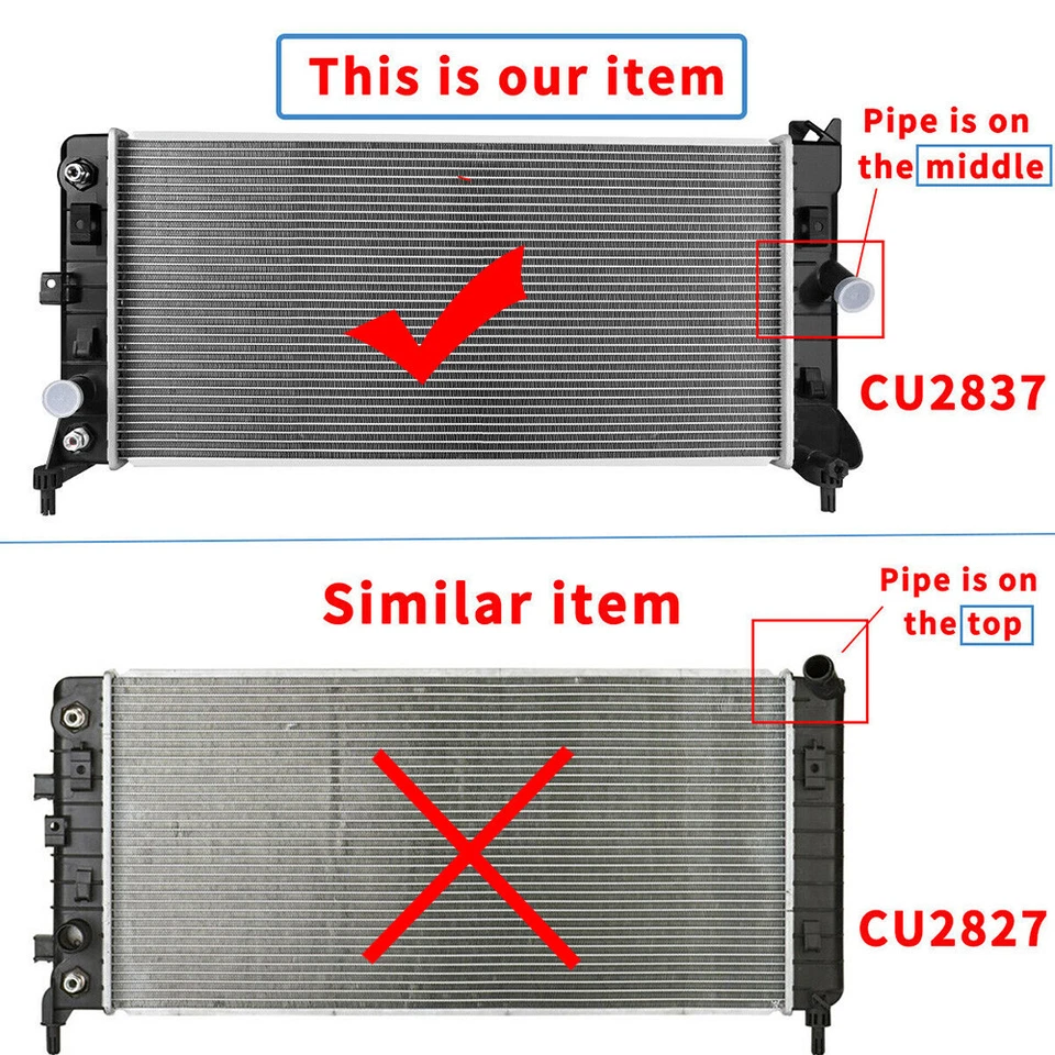 2837 Radiator For Chevrolet Impala Monte Carlo Buick LaCrosse Allure Supper 5.3L - Image 2 of 4