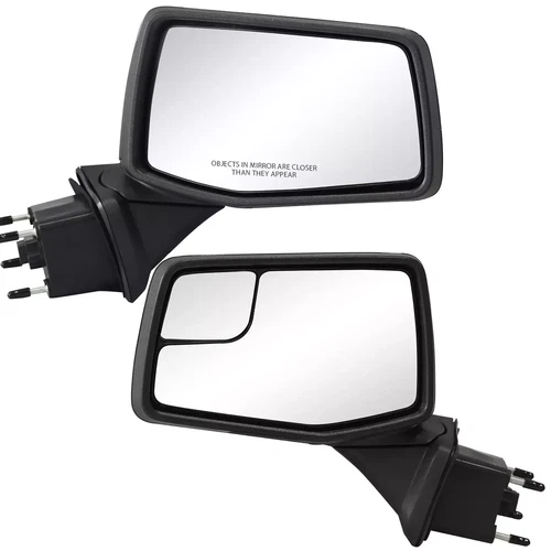 Par de espejos retrovisores texturizados térmicos eléctricos negros Fit Chevrolet Silverado 1500 2019-2023 - Imagen 2 de 12