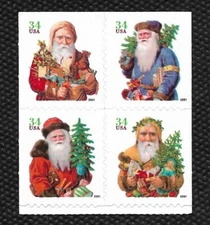 SCOTT 3544b 34 CENT SANTA CLAUS BOOKLET OF 4 FROM BK286 MNH FREE SHIPPING