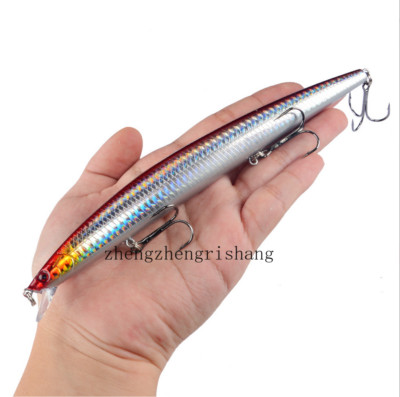2PCS 18CM 24G Big Minnow Fishing Lures Floating Wobblers Crankbaits Saltwater
