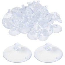 Suction Cup with Hole 1.2'' Glass Suction Pads Clear PVC Sucker Pads