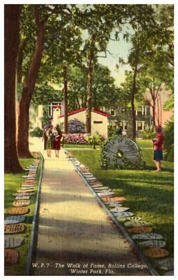 Winter Park Florida Rollins College Walk Of Fame Linen Celia Young Mentio  - A23