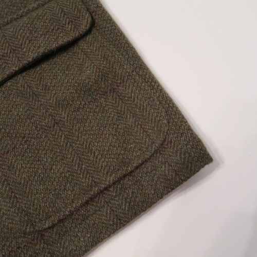 RALPH LAUREN PURPLE LABEL BRAUN grün Wolle Alpaka Tweed RRL Patch Blazer 40R - Bild 4 von 12