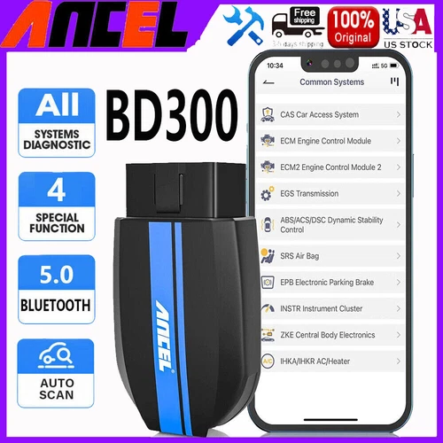 ANCEL BD300 FOR BMW OBD2 Scanner Code Reader Check Engine Code Diagnostic Tool - Imagen 1 de 17