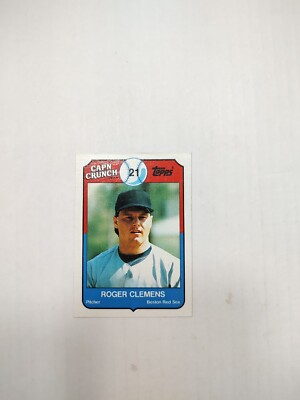 1989 Topps Cap'n Crunch #18 Roger Clemens (PWE)