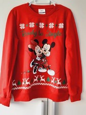 Disney C&A Mickey und Minnie Maus Sweatshirt, Weihnachten, Größe: S, NEU