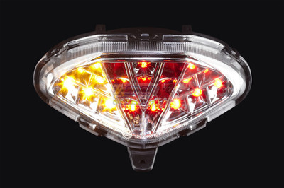 2015 FIT HONDA CBR125R CBR 125R LED Taillight BLINKERS Clear LEN