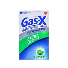 Gas-X Extra Strength Gas Relief Softgels Antigas - 10 Count