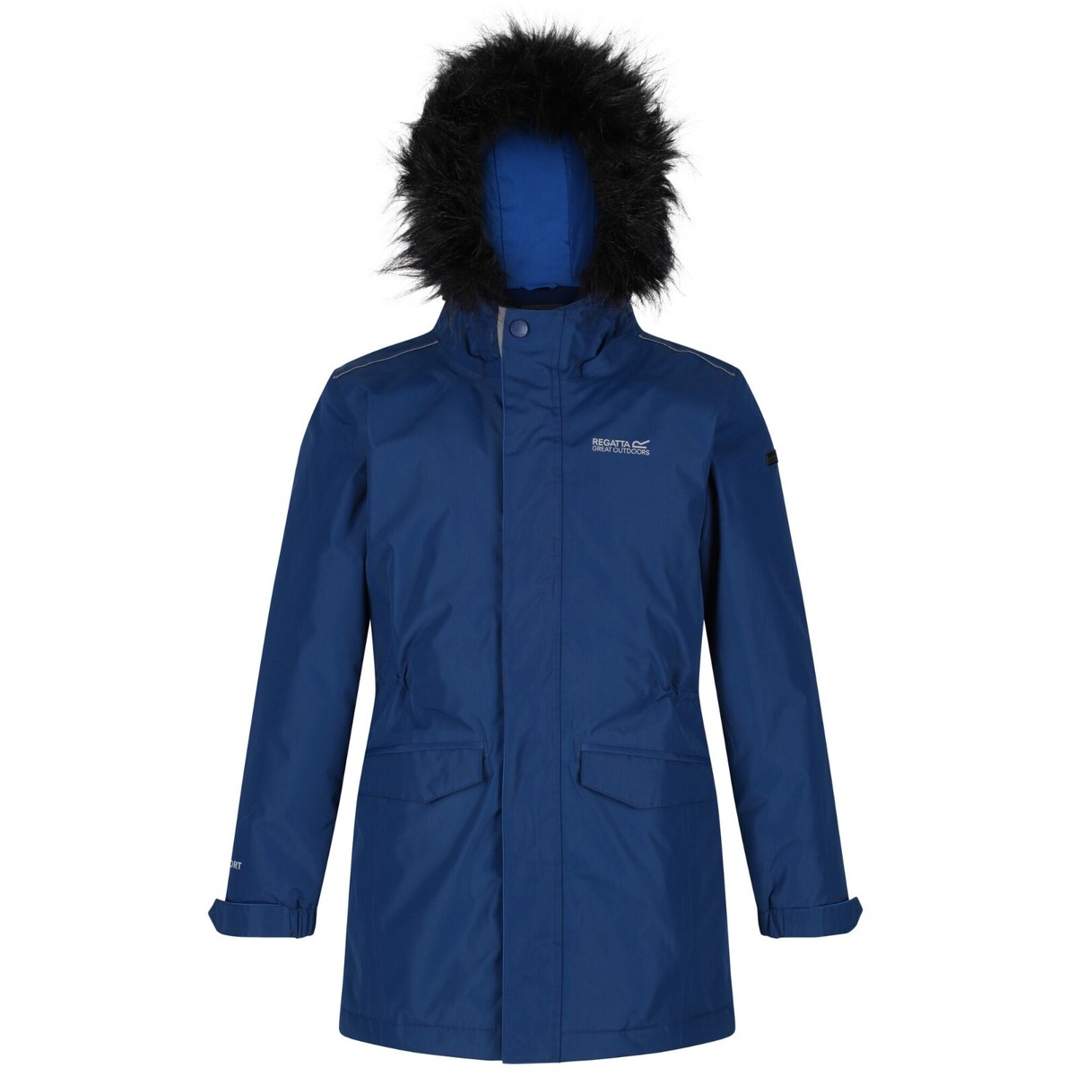 Kids' Waterproof Insulated Jacket Regatta Perry Faux Fur Trimmed