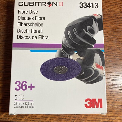 3M 33413 Curbitron II 5’’ 36+ Grit Box Of 5 Discs ( New ) | eBay