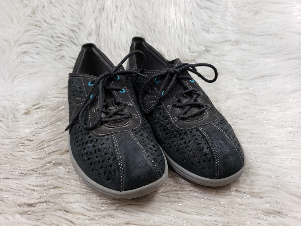 Zapatos activos informales de cuero negro ARAVON talla US 8.5 D Foto 4 de 4