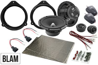 Audi 165mm (6,5 Zoll) Komplett BLAM RELAX Lautsprecher Upgrade Einbausatz