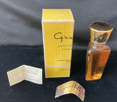 Vintage GRAFFITI CAPUCCI Perfume Bath Parfum Original Box 1 OZ