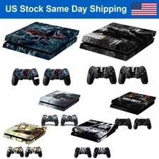 Vinyl Skin Cover Decal Sticker Gift for PS4 Playstation 4 Console & 2 Controller