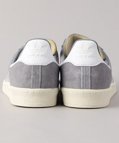 MENS ADIDAS ORIGINALS CAMPUS 80s SUEDE TRAINERS - ALL SIZES - GREY/WHITE - Picture 6 of 11