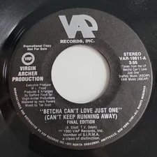 FINAL EDITION Betcha Can't Love Just One RARE PROMO modern soul 45 disco VG+