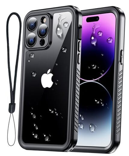 for Case Waterproof, [IP68 iPhone 14 Pro Max Black