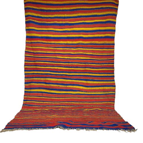 Vintage Handmade Moroccan  Flat Weave Kilim Rug Berber Area Azilal Tribal Wool - Picture 1 of 24