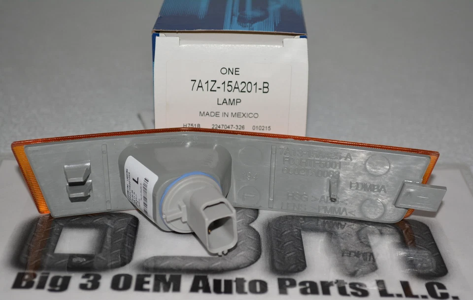 Lincoln MKX LH 2007-2010 lado del conductor lámpara de señalización delantera nueva OEM 7A1Z-15A201-B Foto 2 de 3