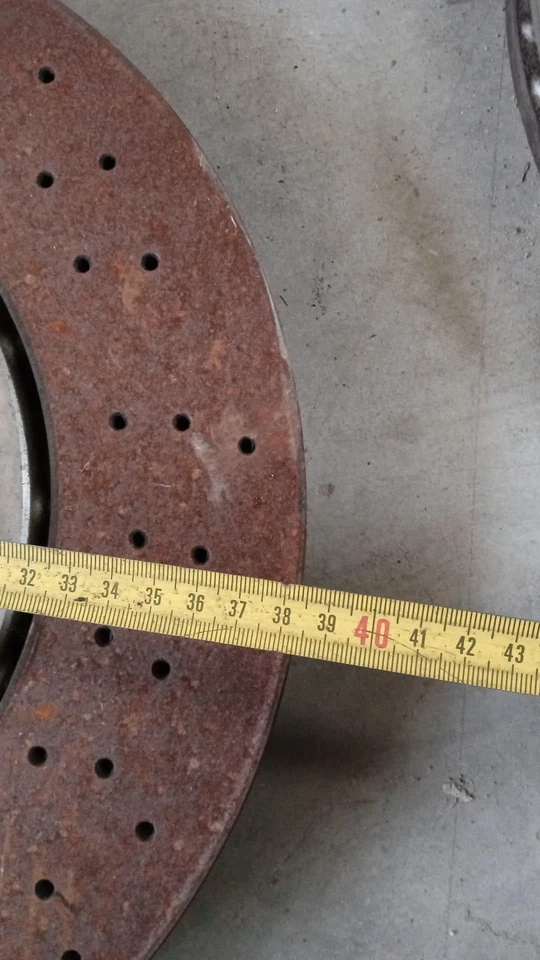 M156E Paire De Disques De Frein Pour MASERATI Levante Série (16>) Essence 3.0 - Photo 2/4