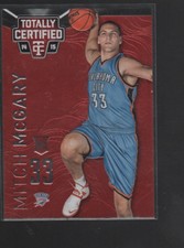 MITCH McGARY 2014-15 PANINI TOTALLY CERTIFIED RED ROOKIE CARD #158  /279