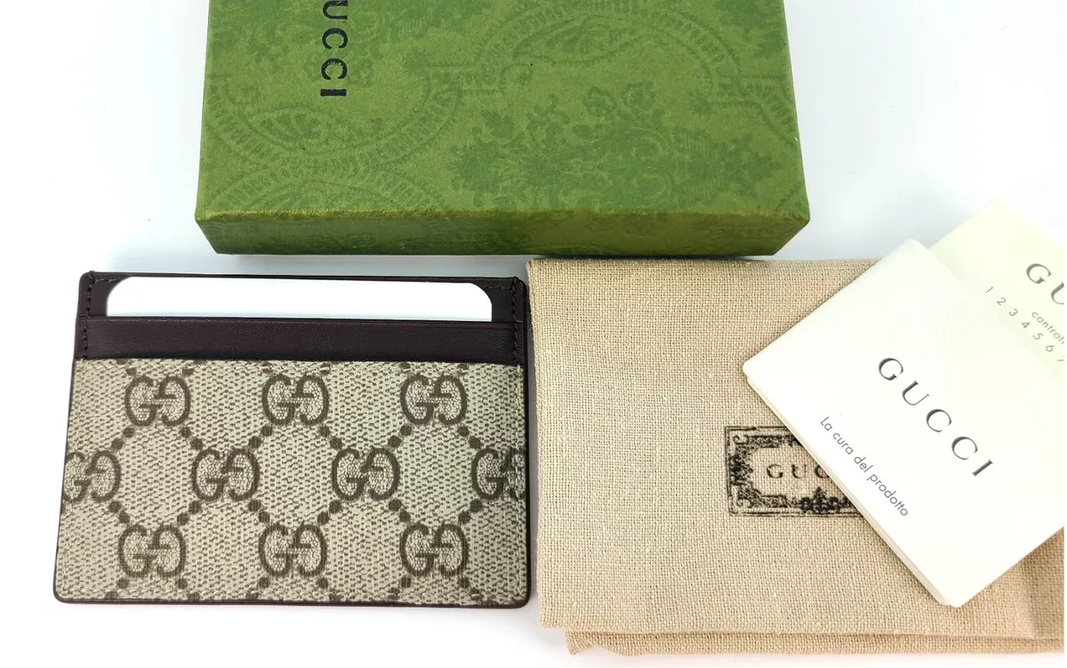 Gucci card holder beige store