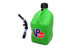 VP Racing Green Square 5 Gallon Race Fuel Jugs + Hose and Hose Bender