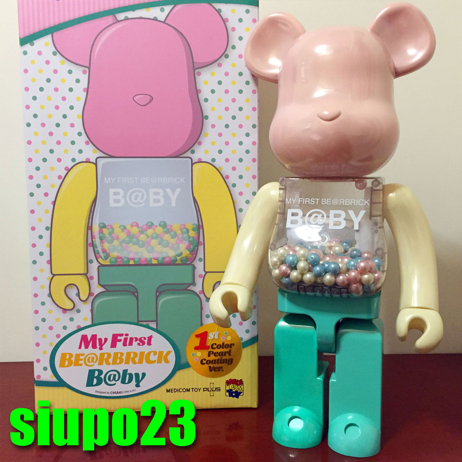 Medicom 1000% Bearbrick ~ My First Baby Be@rbrick 1st Color Pearl ...