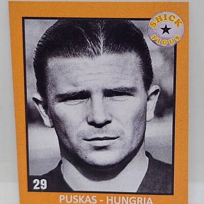 FERENC PUSKAS STICKER CARD SOCCER N°29 | eBay
