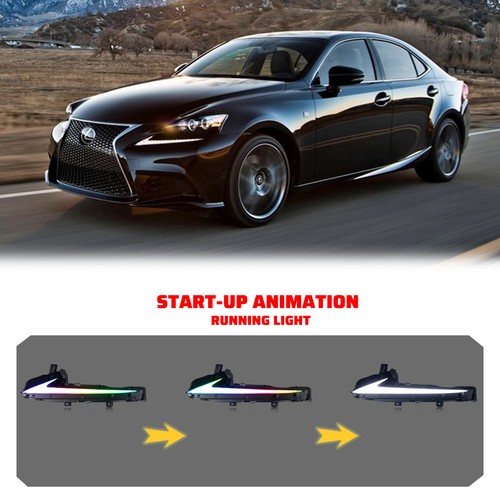 RGB LED Daytime Running Light For Lexus IS250 IS350 IS300 IS200t 2014-2016 DRL - Picture 4 of 6