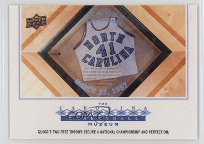 2010-11 UD North Carolina Basketball The Museum Joe Quigg #130 0ot5