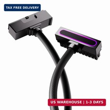 24PIN PSU Extension Cable,ARGB PC Cable with 5V 3Pin,18AWG 90 Degree Right-Angle