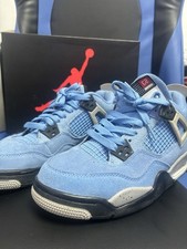 Jordan Air Jordan 4 Retro GS University Blue Suede Sneakers 5Y Kids